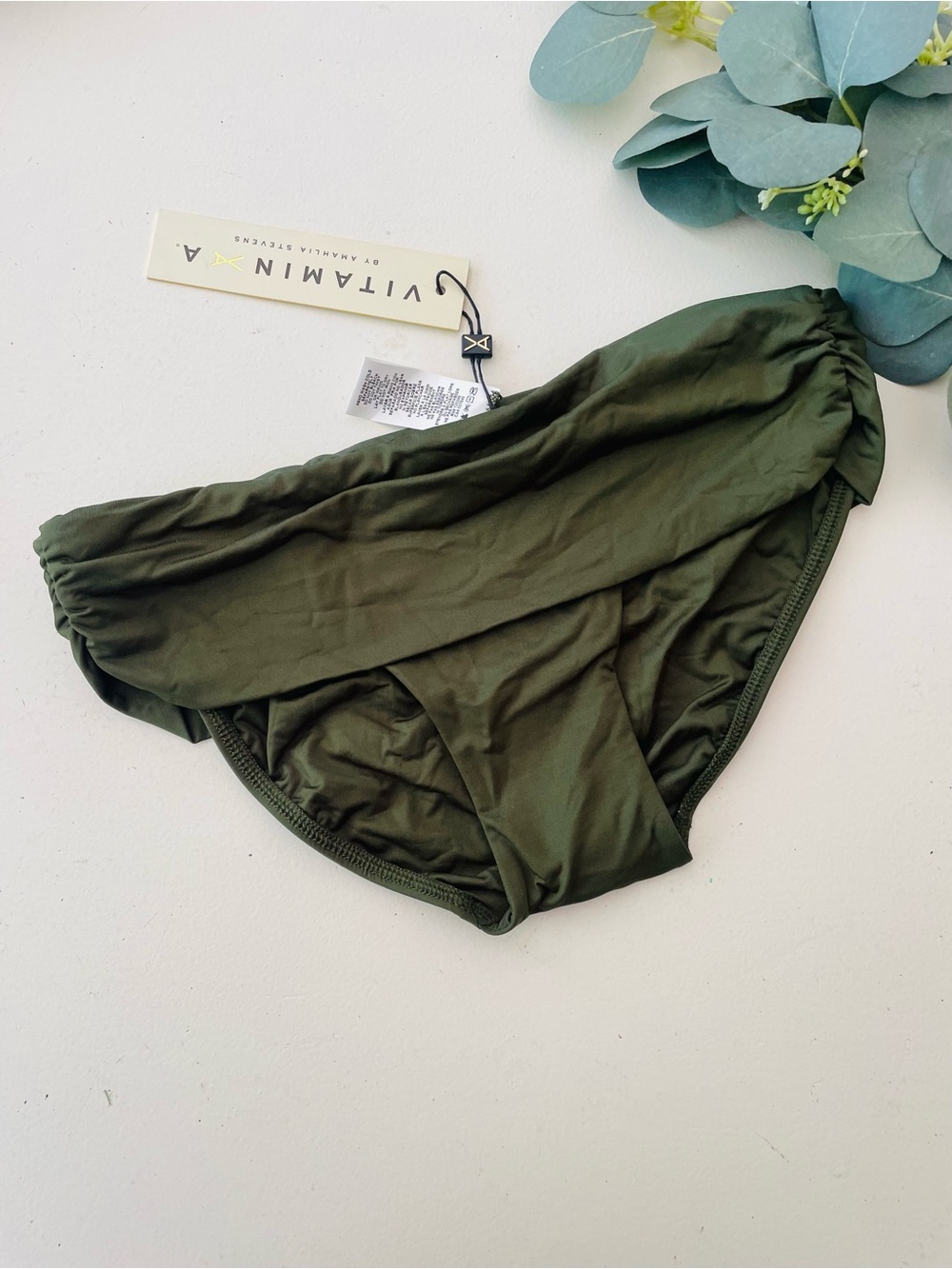 Vitamin A Foldover Waist Bikini Bottom